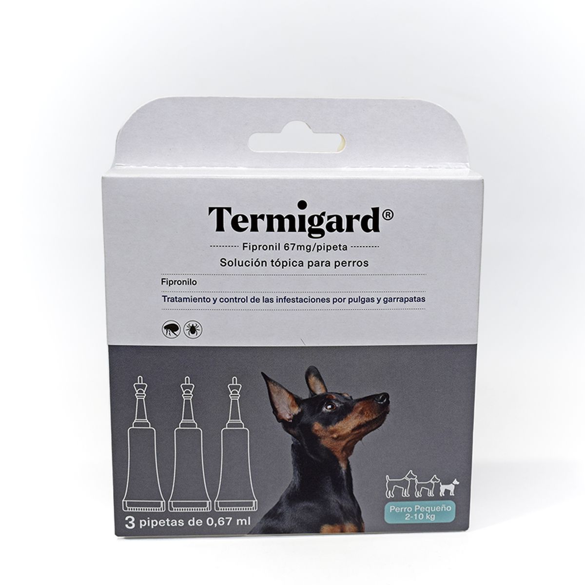 TERMIGARD - Pipeta para Perros Pugas y Garrapatas Termigard 3 x 0.67 ml