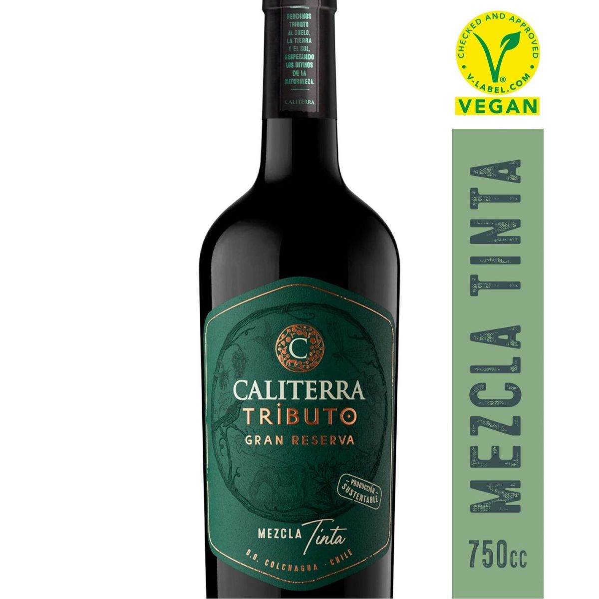 CALITERRA - Vino Tinto Tributo Gran Reserva Mezcla Tinta 12° 750 ML