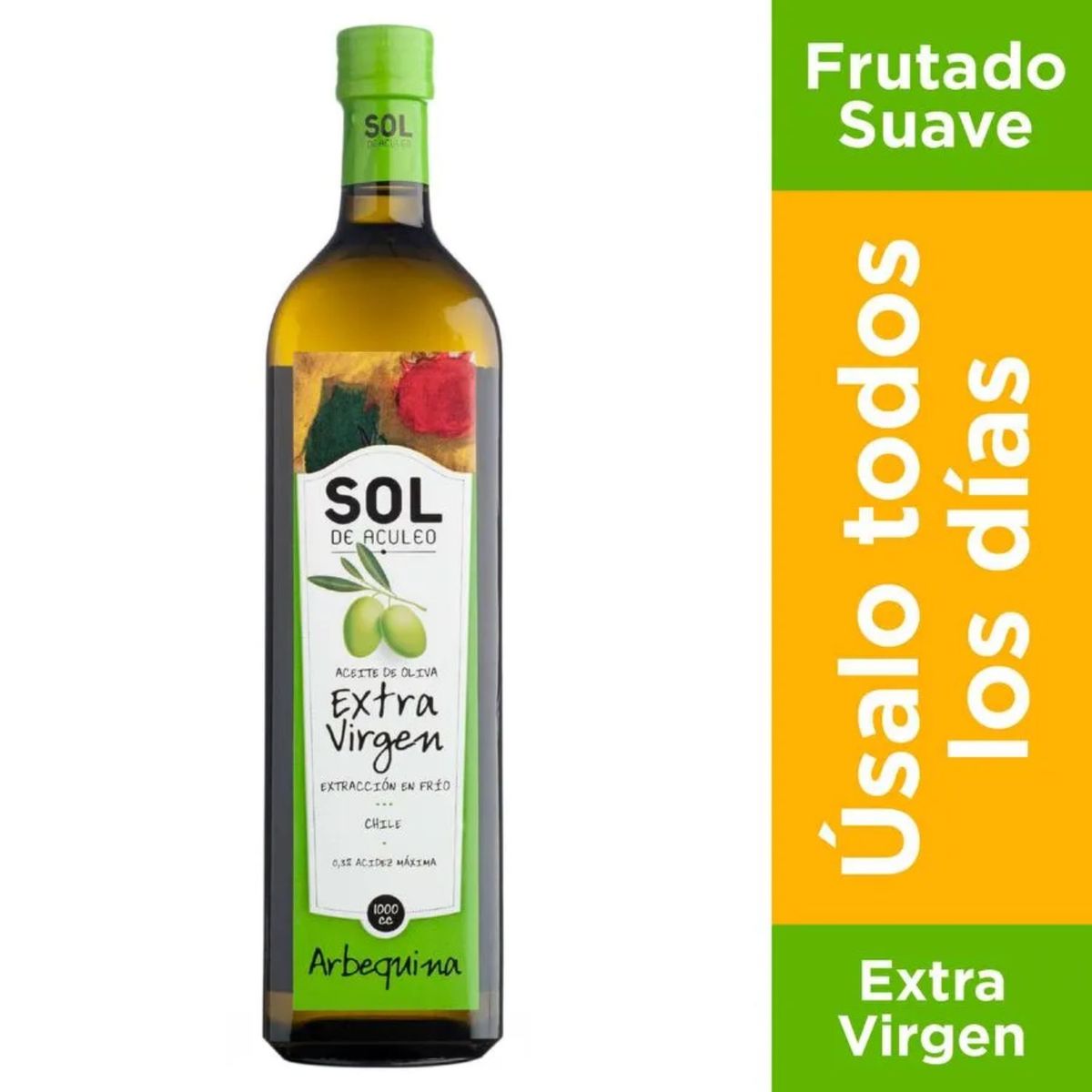 SOL DE ACULEO - Aceite de Oliva Extra Virgen Sol de Aculeo 1 L