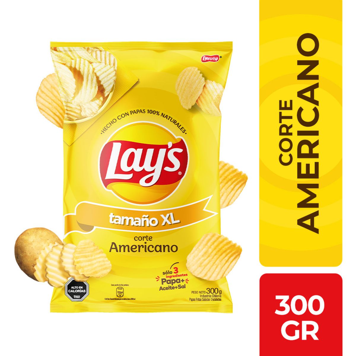 LAYS - Papas Fritas Corte Americano Lays 300 gr