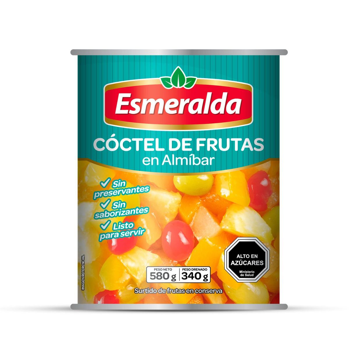 ESMERALDA - Cóctel de Frutas en Almíbar Esmeralda 580 g