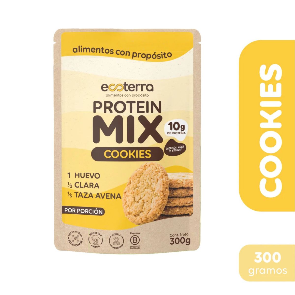 ECOTERRA - Premezcla Protein Mix Galletas Ecoterra 300 g
