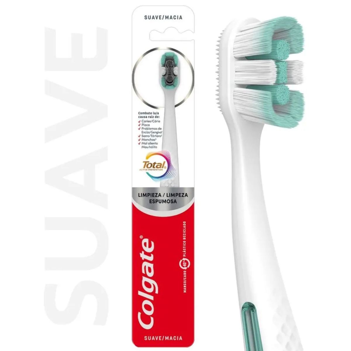 COLGATE - Cepillo de Dientes Colgate Total Suave Un