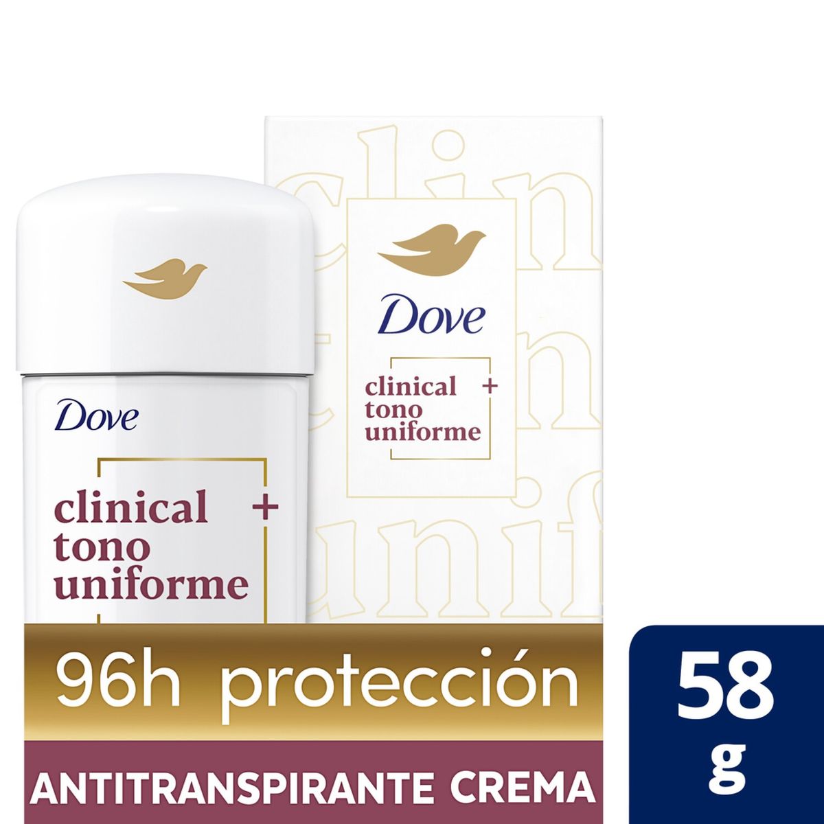DOVE - Desodorante Crema Dove Clinical Tono Uniforme 58 g