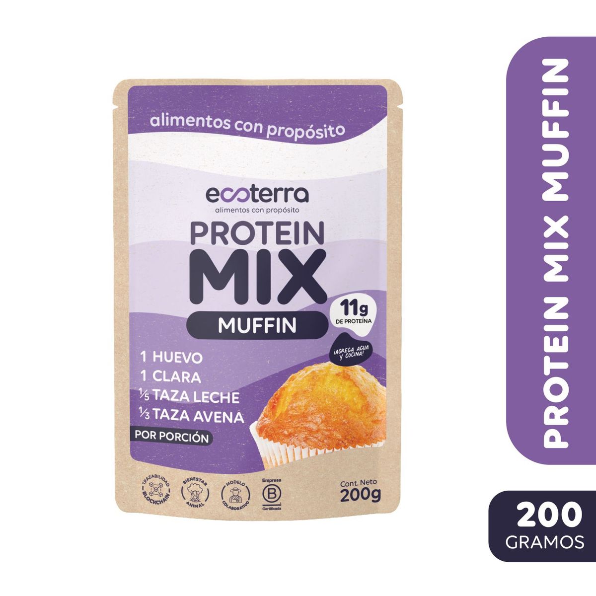 ECOTERRA - Premezcla Protein Mix Muffin Ecoterra 200 g