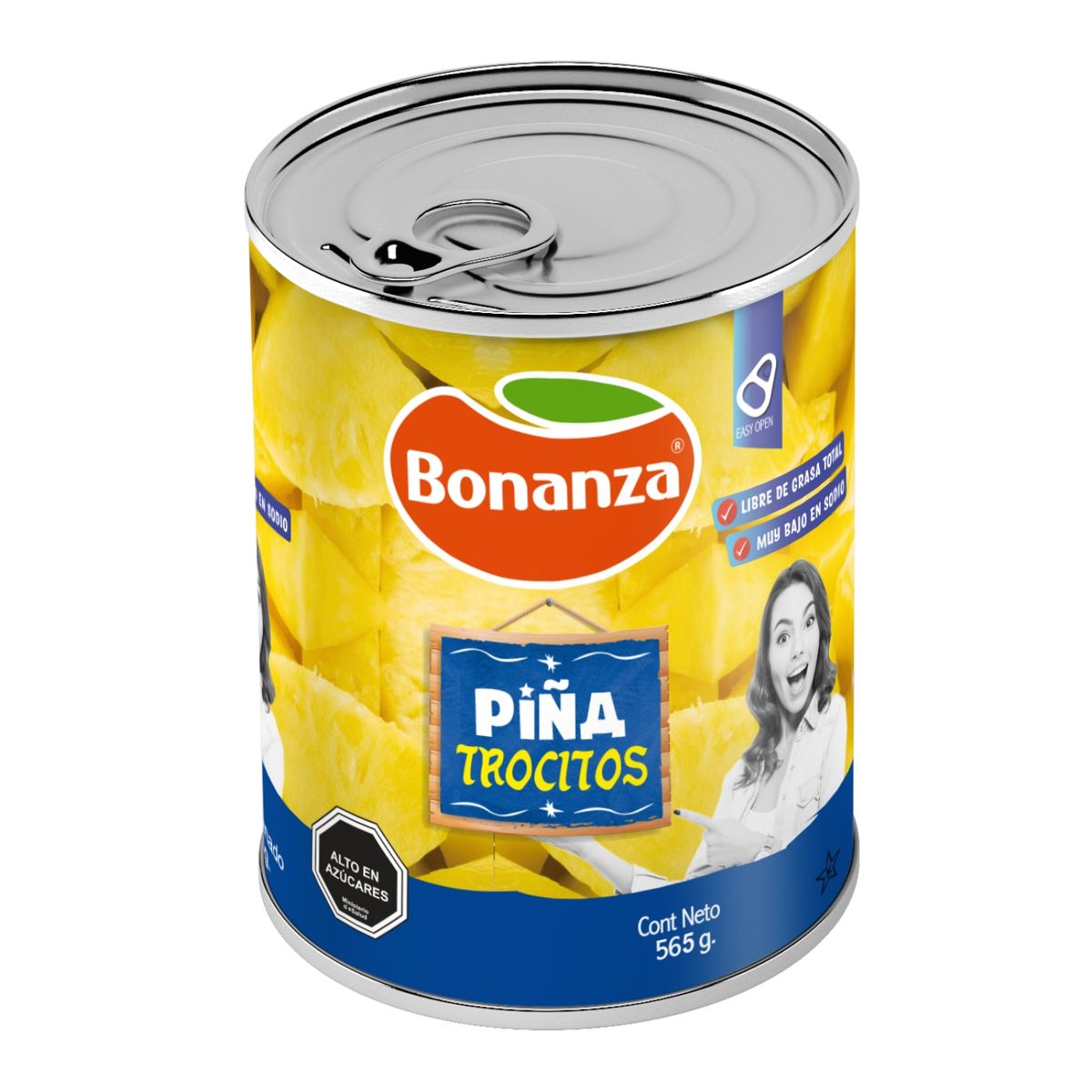 BONANZA - Piña en Trocitos Bonanza 565 g