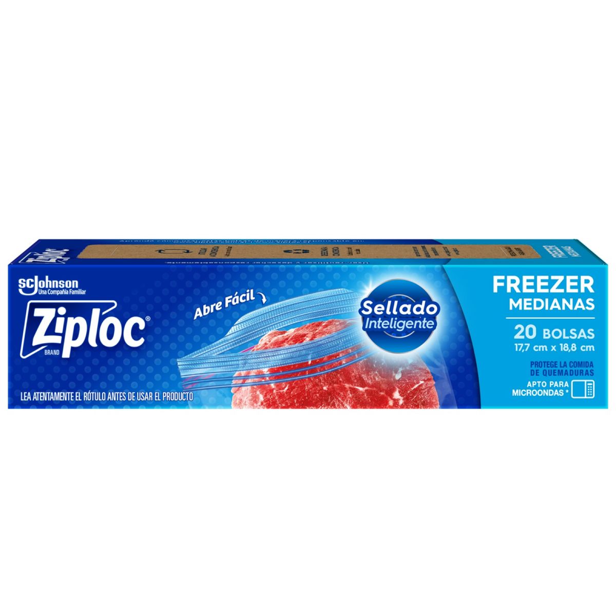 ZIPLOC - Bolsas Doble Cierre Ziploc para Freezer Medianas 20 Un