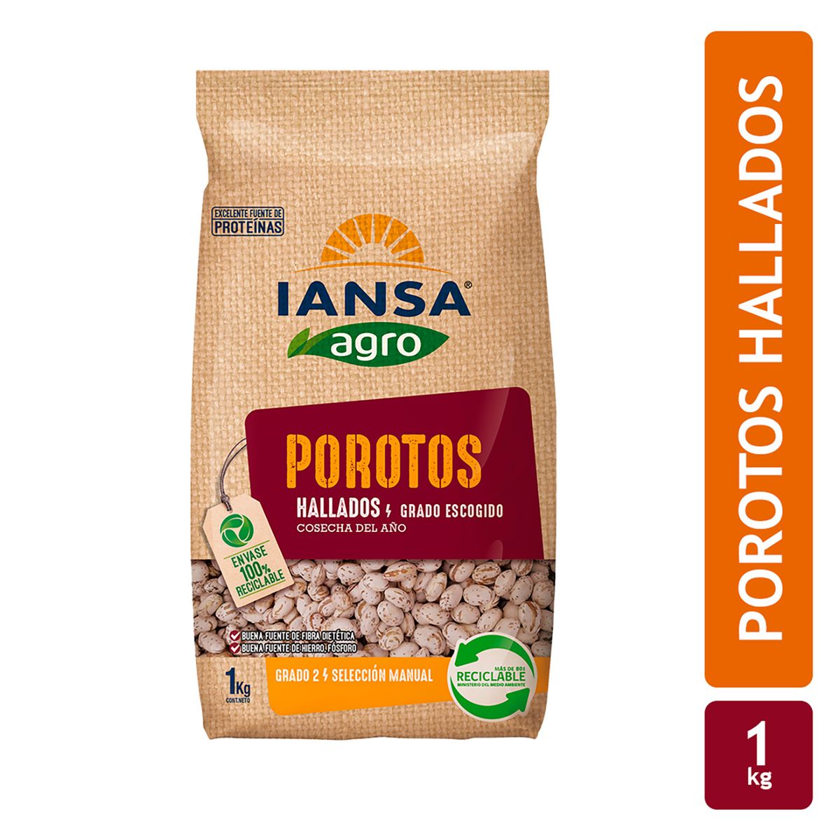 IANSA AGRO - Porotos Hallado Iansa Agro 1 Kg