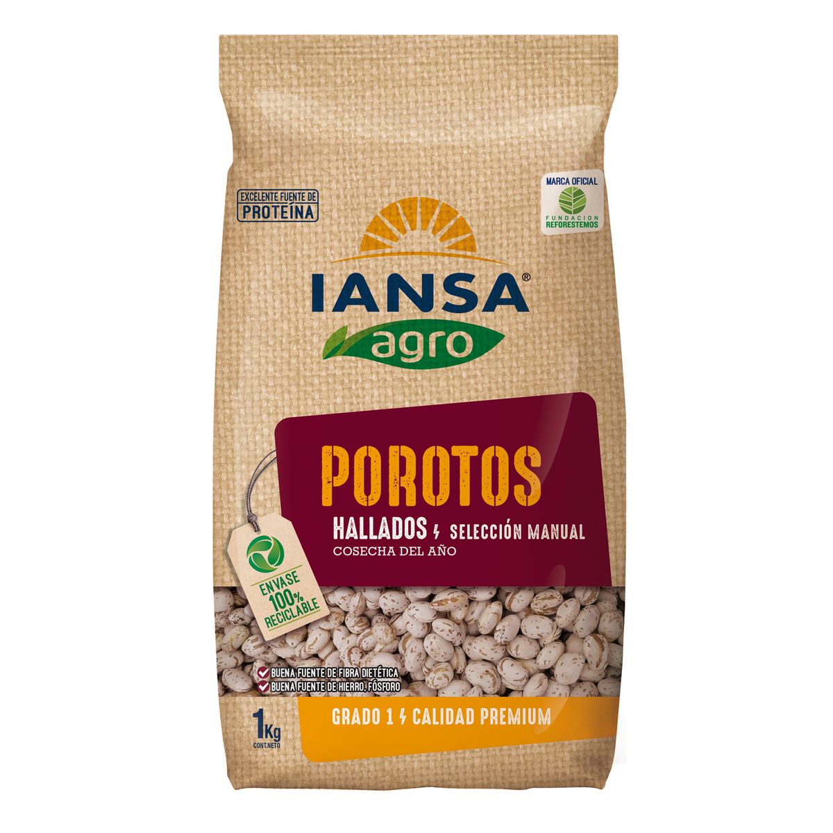IANSA AGRO - Porotos Hallado Iansa Agro 1 Kg
