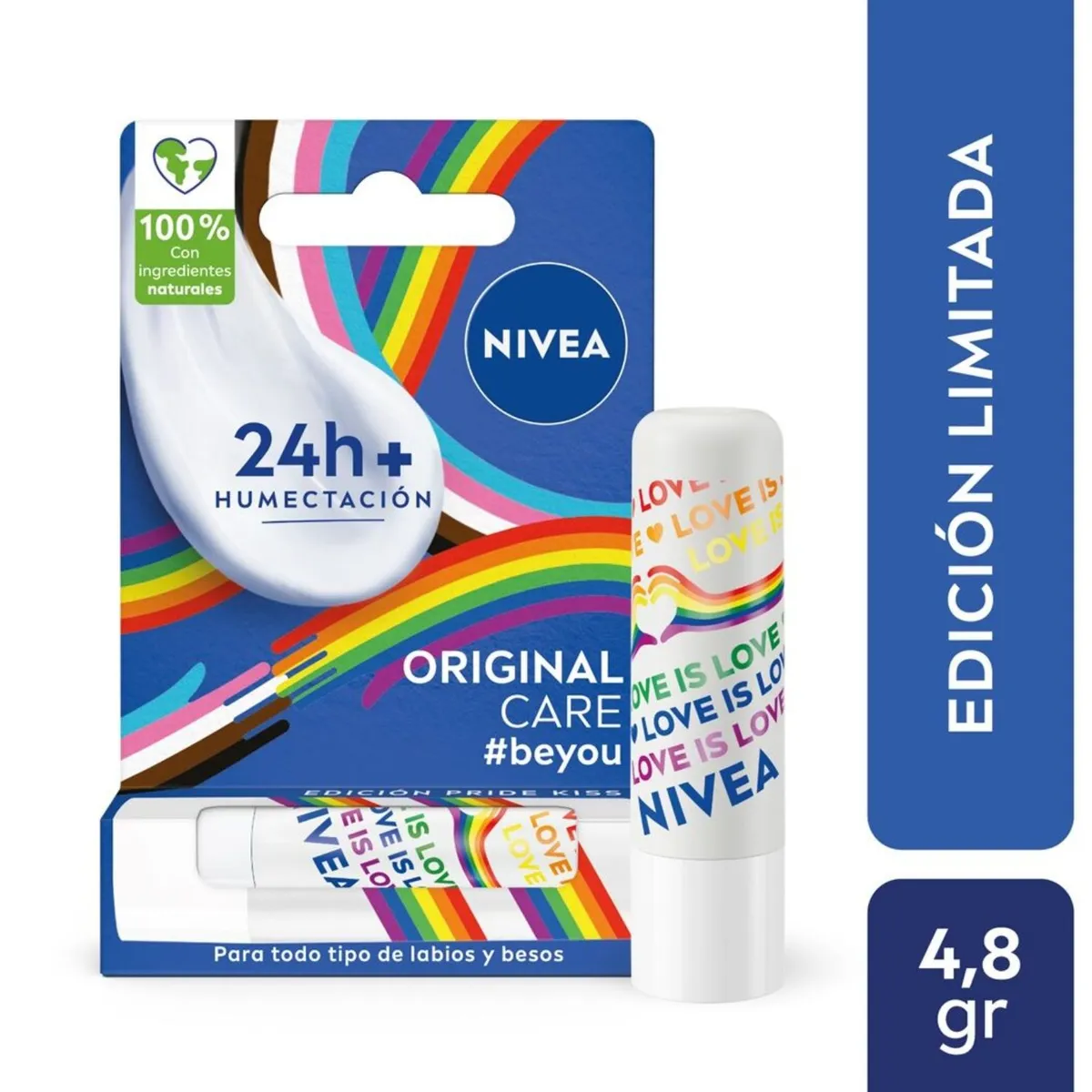 NIVEA - Bálsamo Labial Original Care Pride Nivea 4.8 g