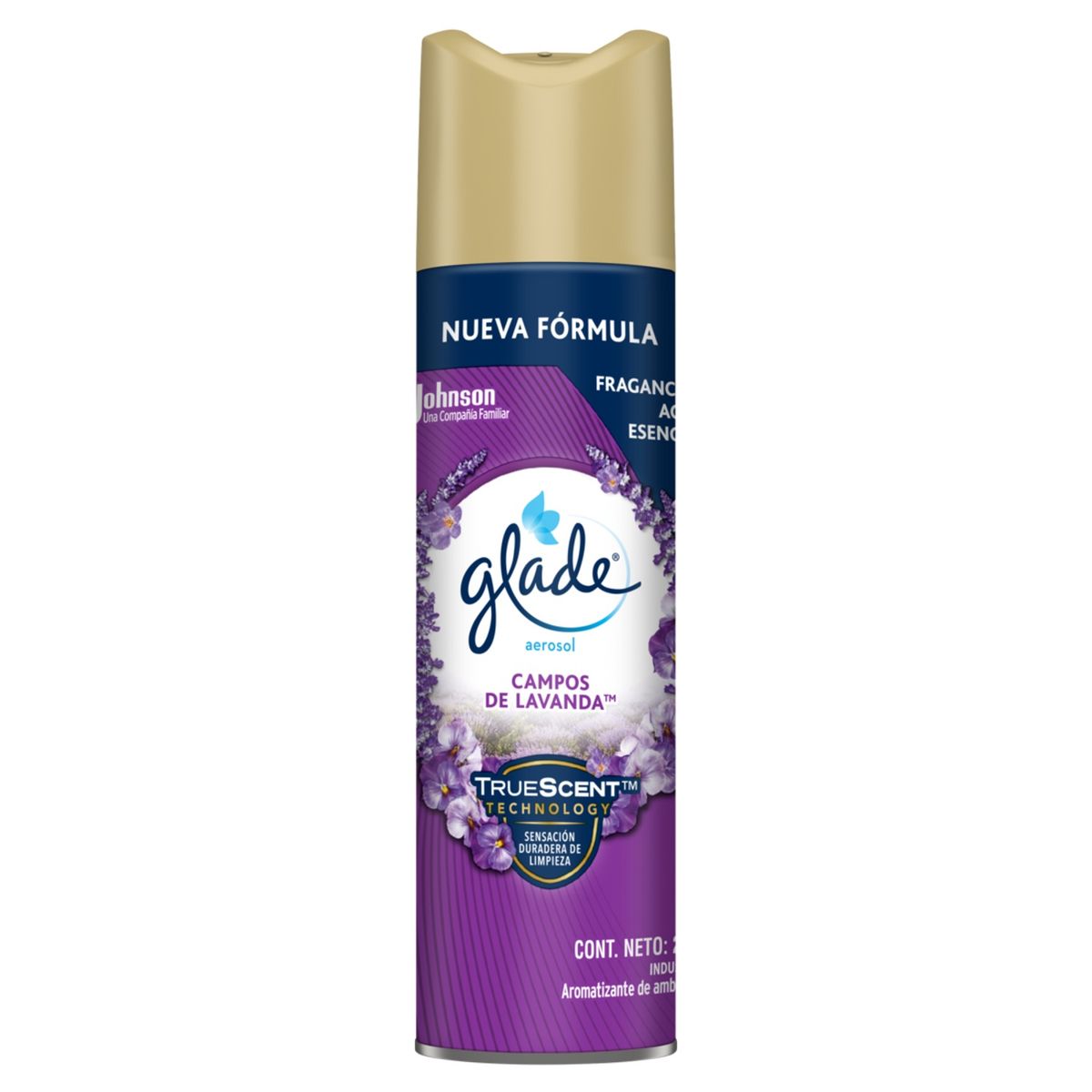 GLADE - Desodorante Ambiental Glade Campos de Lavanda en Aerosol 255 ml