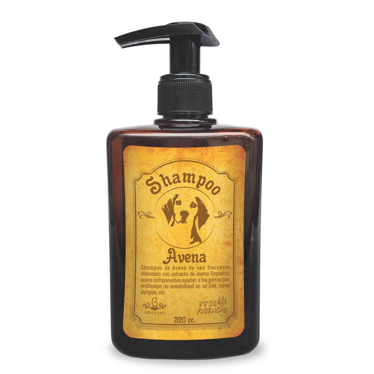 PETS AND FRIENDS - Shampoo para Perros Avena Pets and Friends 320 ml