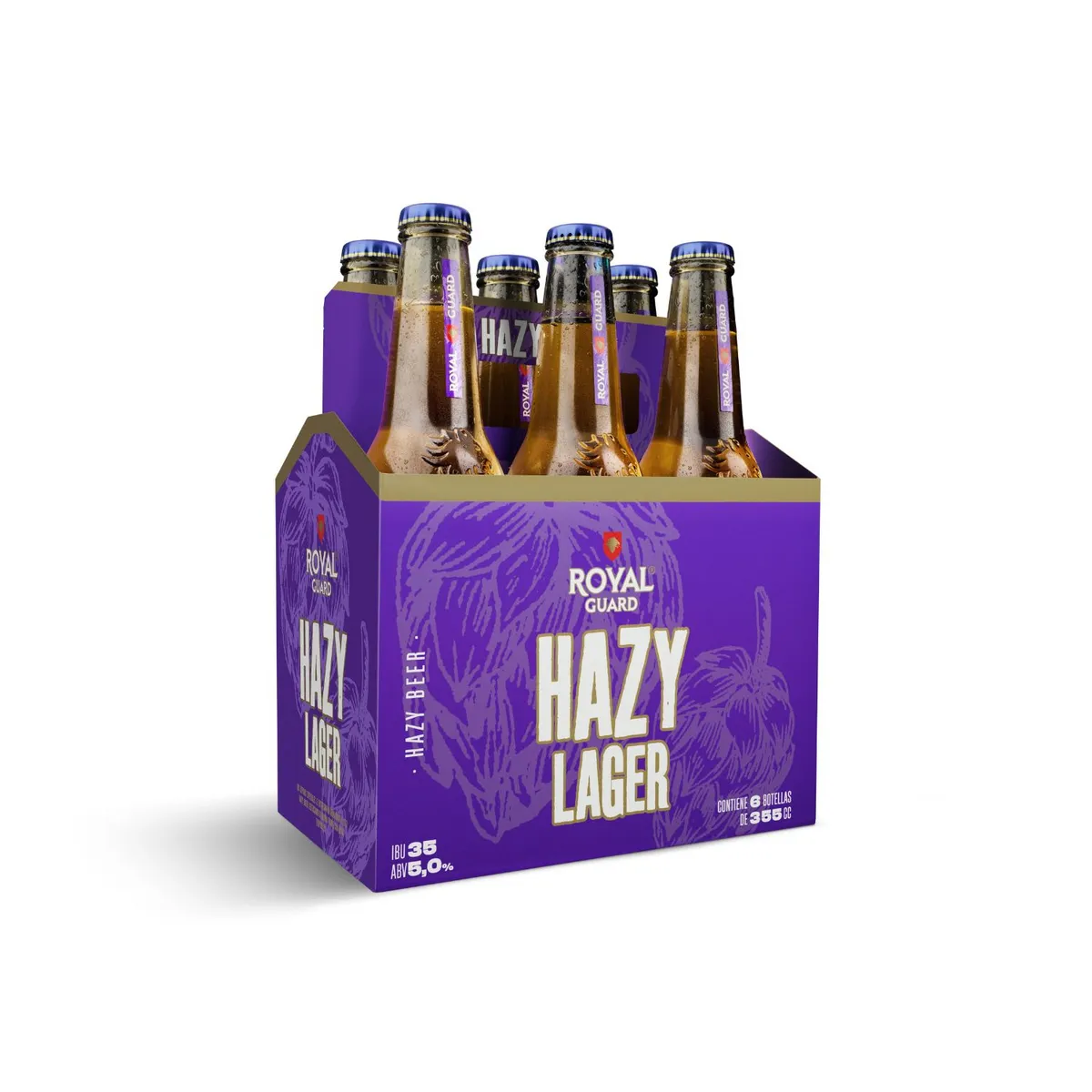 ROYAL GUARD - Pack Cervezas Royal Guard Hazy Lager 5° 6 x 355 cc