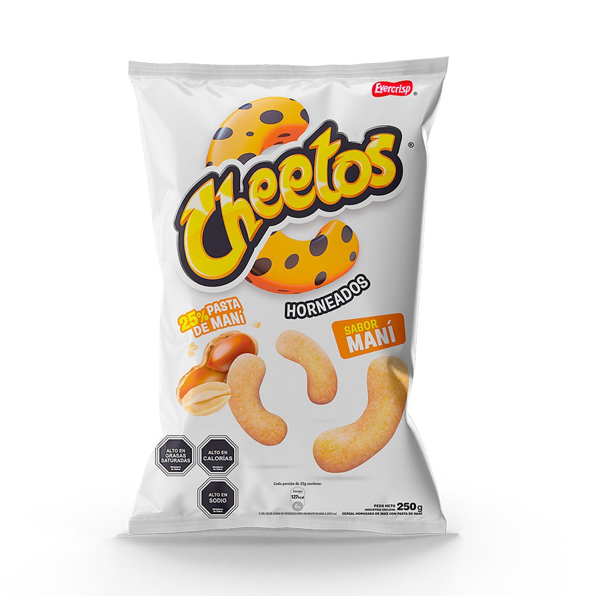 EVERCRISP - Snack Cheetos Maní 250 gr