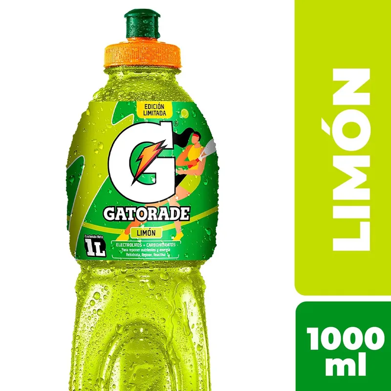 GATORADE - Bebida Isotónica Gatorade Sabor Limón 1 L