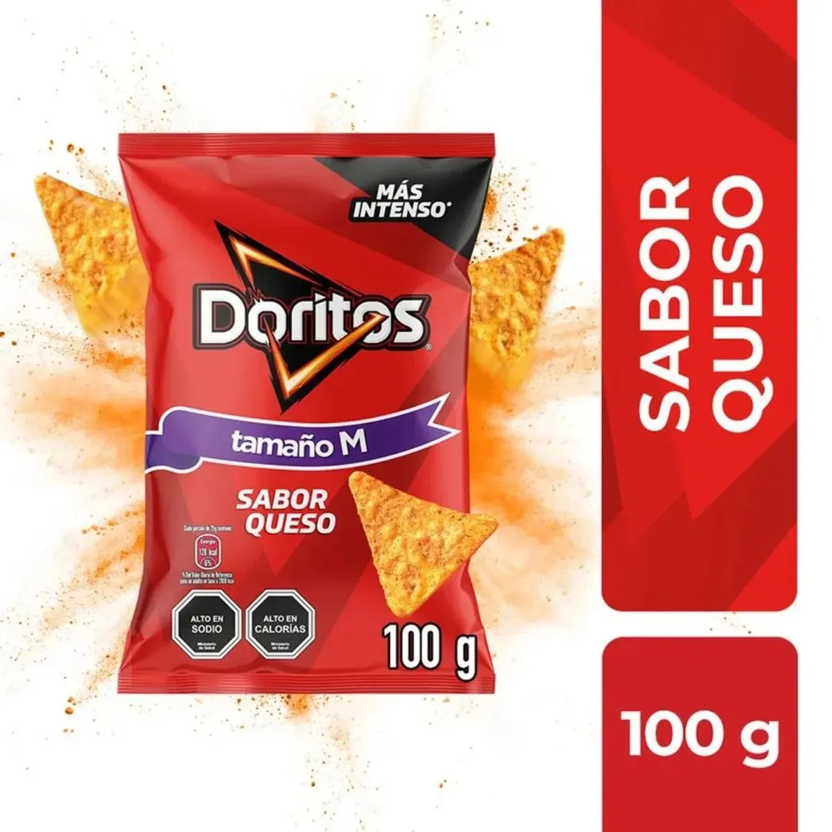 DORITOS - Snack Doritos Sabor Queso 100 gr