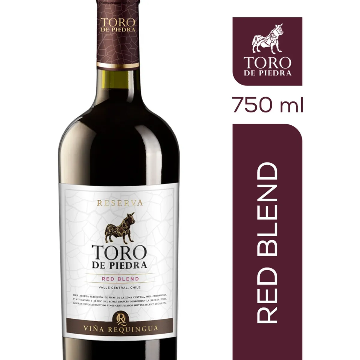 TORO DE PIEDRA - Vino Tinto Red Blend Reserva Toro de Piedra 13.5° 750 ml