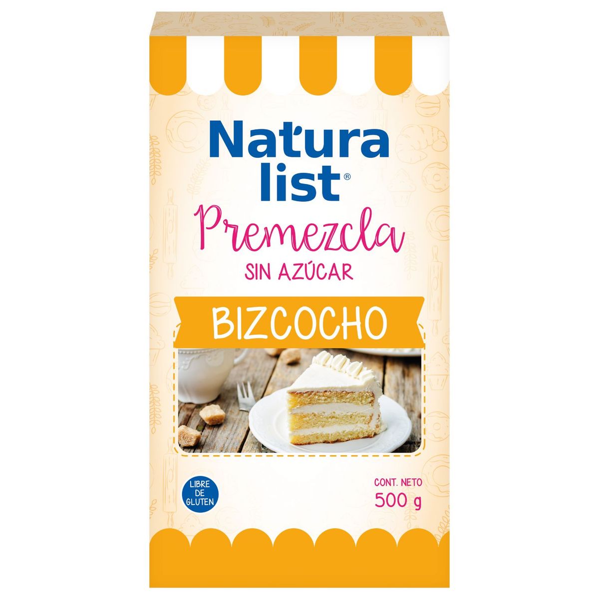 NATURALIST - Premezcla Bizcocho Sin Azúcar Naturalist 500 g