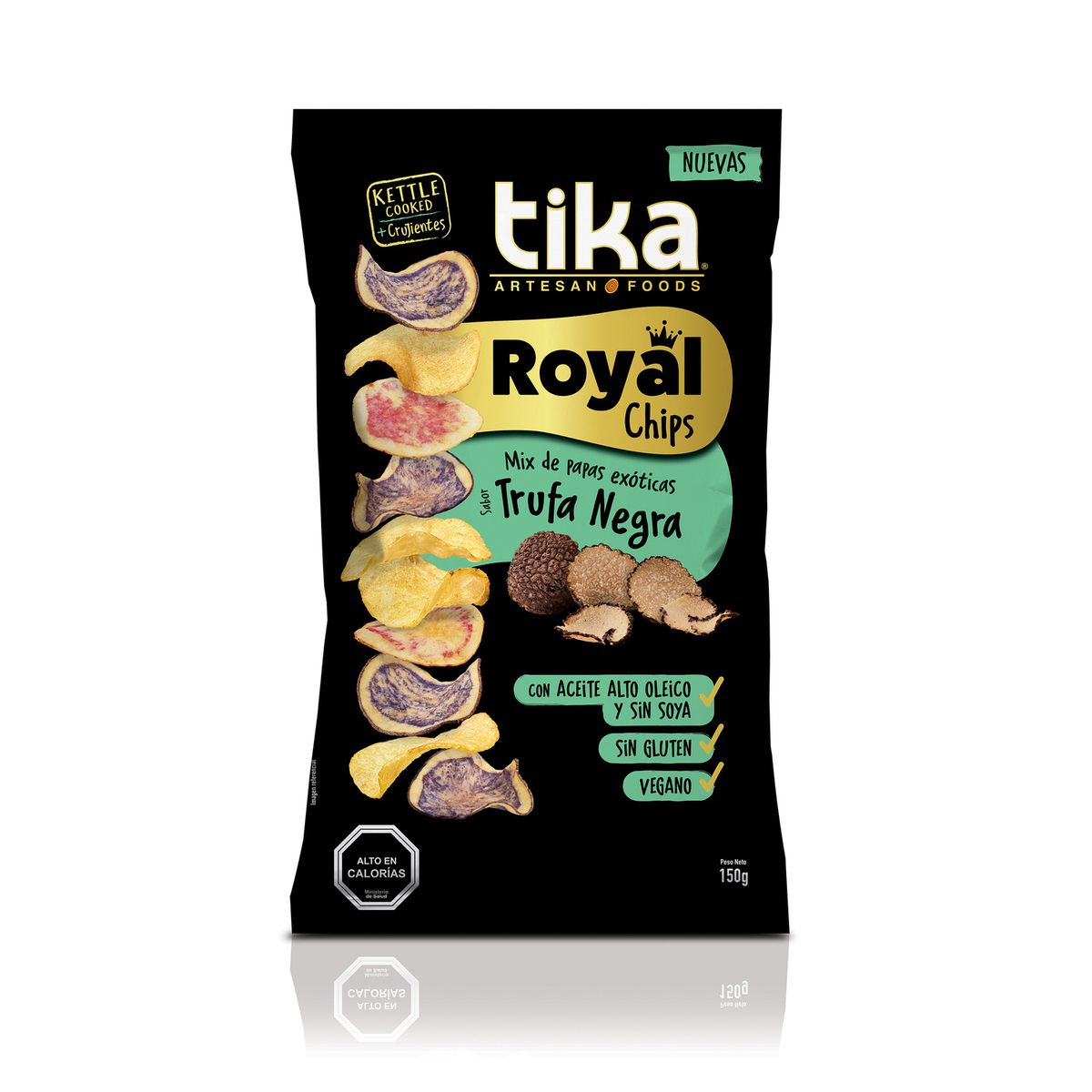 TIKA - Papas Fritas Chips Tika Royal Trufa Negra 150 gr