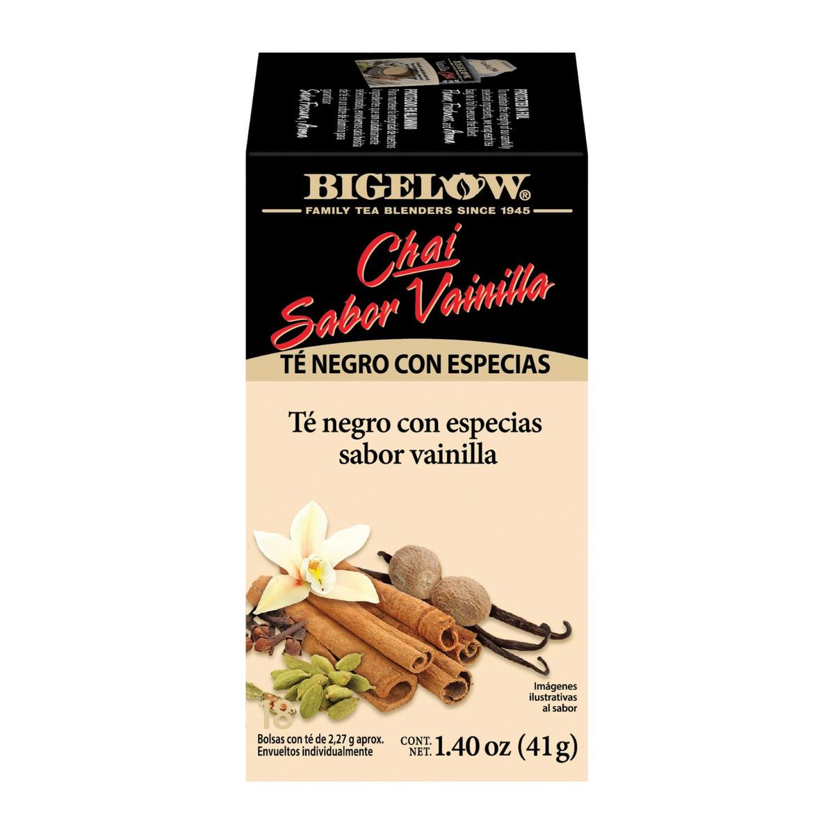 BIGELOW - Té Negro Chai Vainilla Bigelow 18 Bolsitas