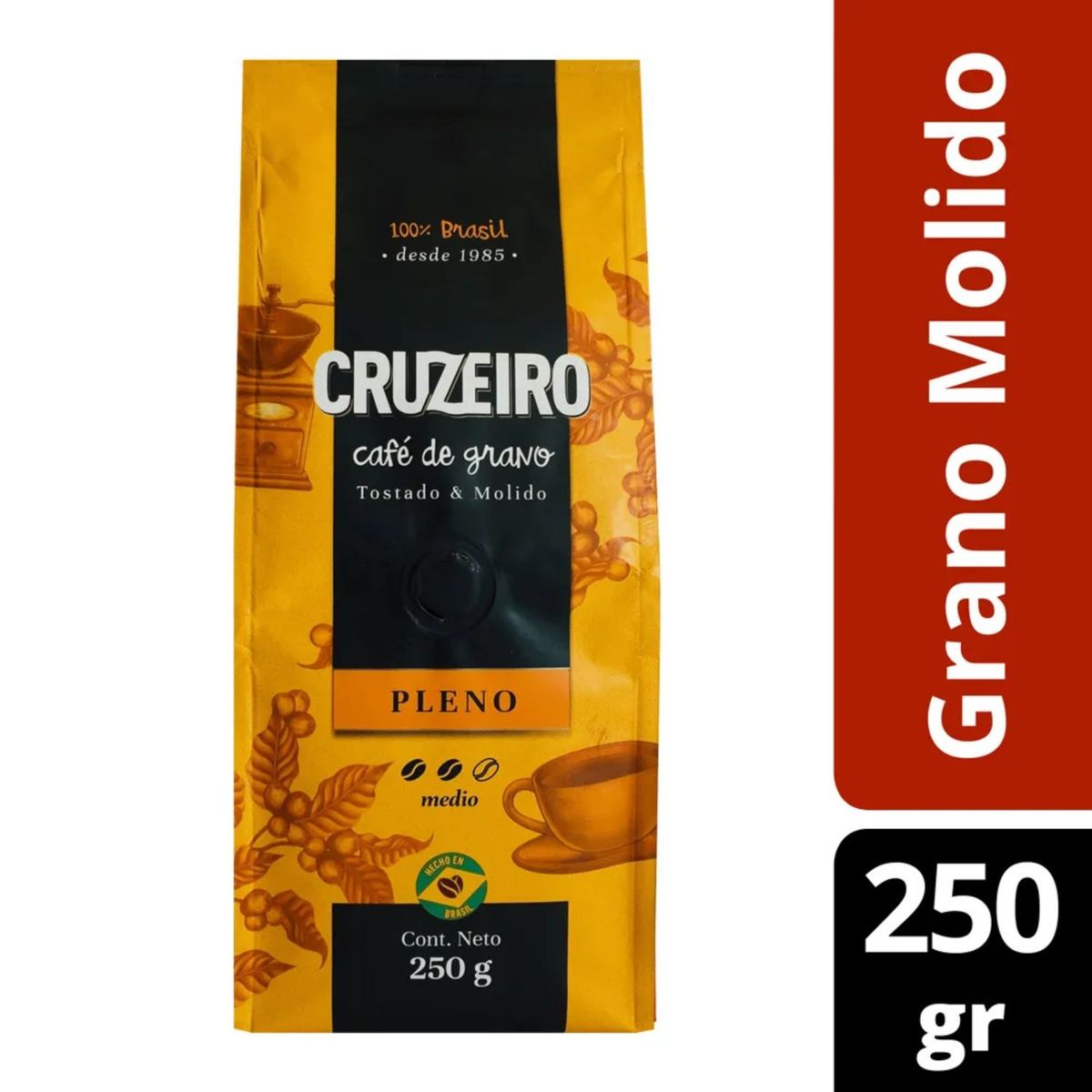 CRUZEIRO - Café Grano Molido Pleno Cruzeiro 250 g