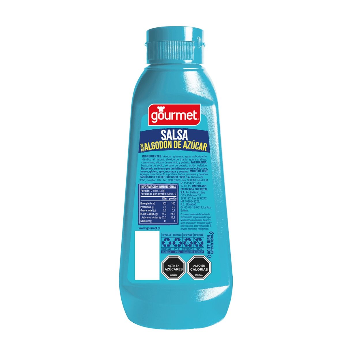 GOURMET - Salsa Dulce Sabor Algodón de Azúcar Gourmet 300 g