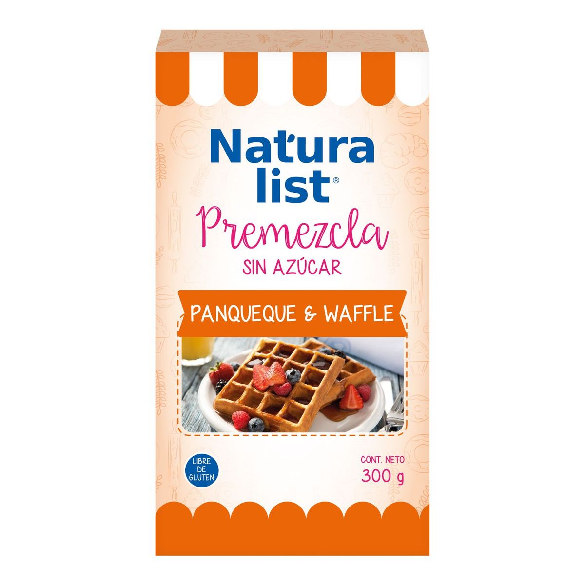 NATURALIST - Premezcla Pancakes y Waffles Sin Azúcar Naturalist 300 g