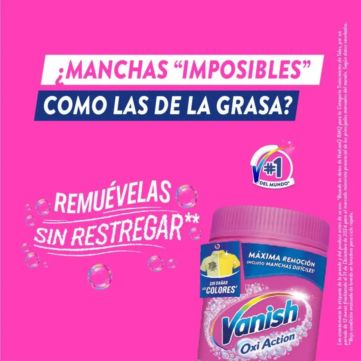 VANISH - Quitamanchas en Polvo Ropa Color Vanish 100 gr