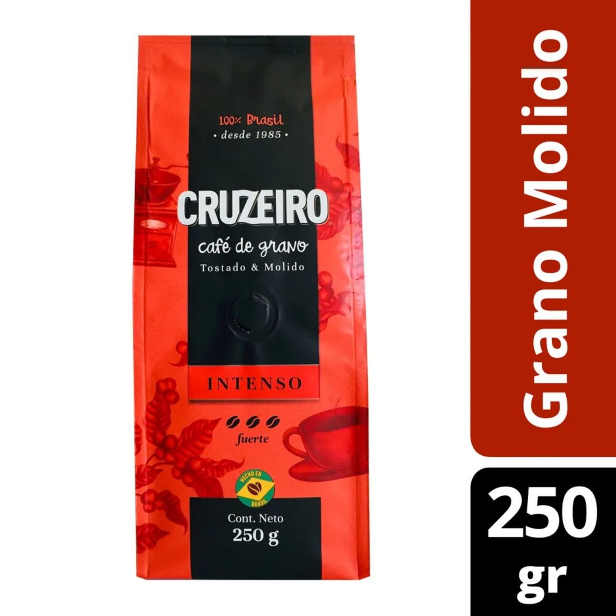 CRUZEIRO - Café Grano Molido Intenso Cruzeiro 250 g