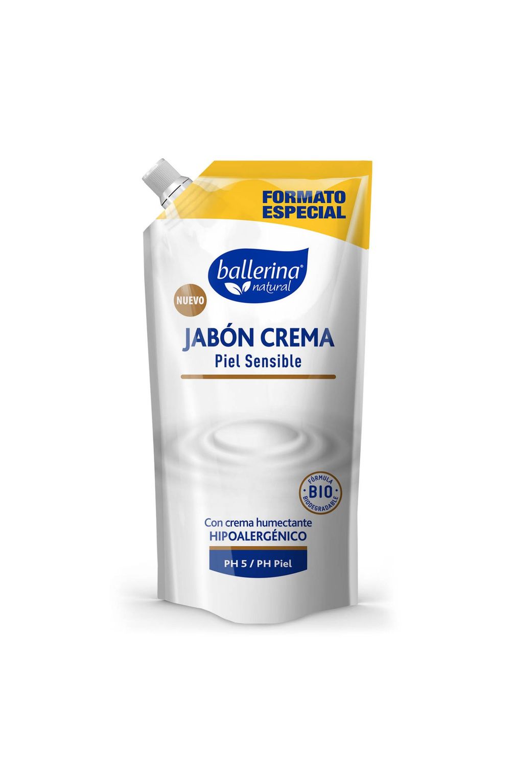 Jabón Líquido Crema Piel Sensible Doypack Ballerina 450 ml