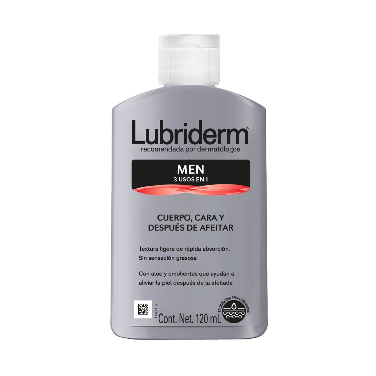 LUBRIDERM - Crema Corporal Men 3 en 1 Lubriderm 120 ml