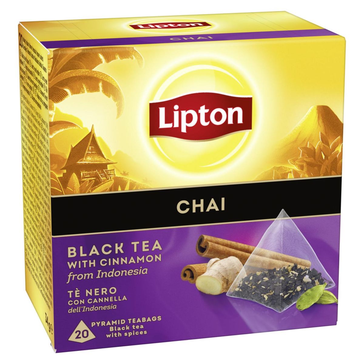 LIPTON - Té Chai Lipton 20 Bolsitas Pirámides