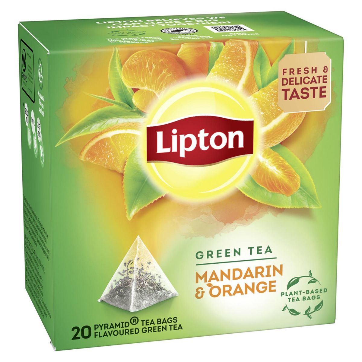 LIPTON - Té Verde Lipton Mandarina Naranja 20 Bolsitas Pirámides
