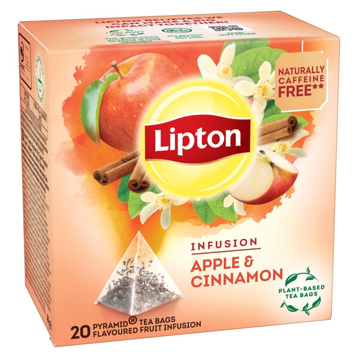 LIPTON - Infusión Manzana Canela Lipton 20 Bolsitas Pirámides