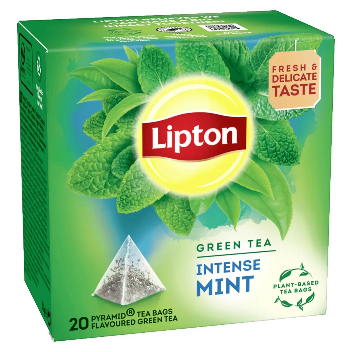 LIPTON - Té Verde Lipton Menta 20 Bolsitas Pirámides
