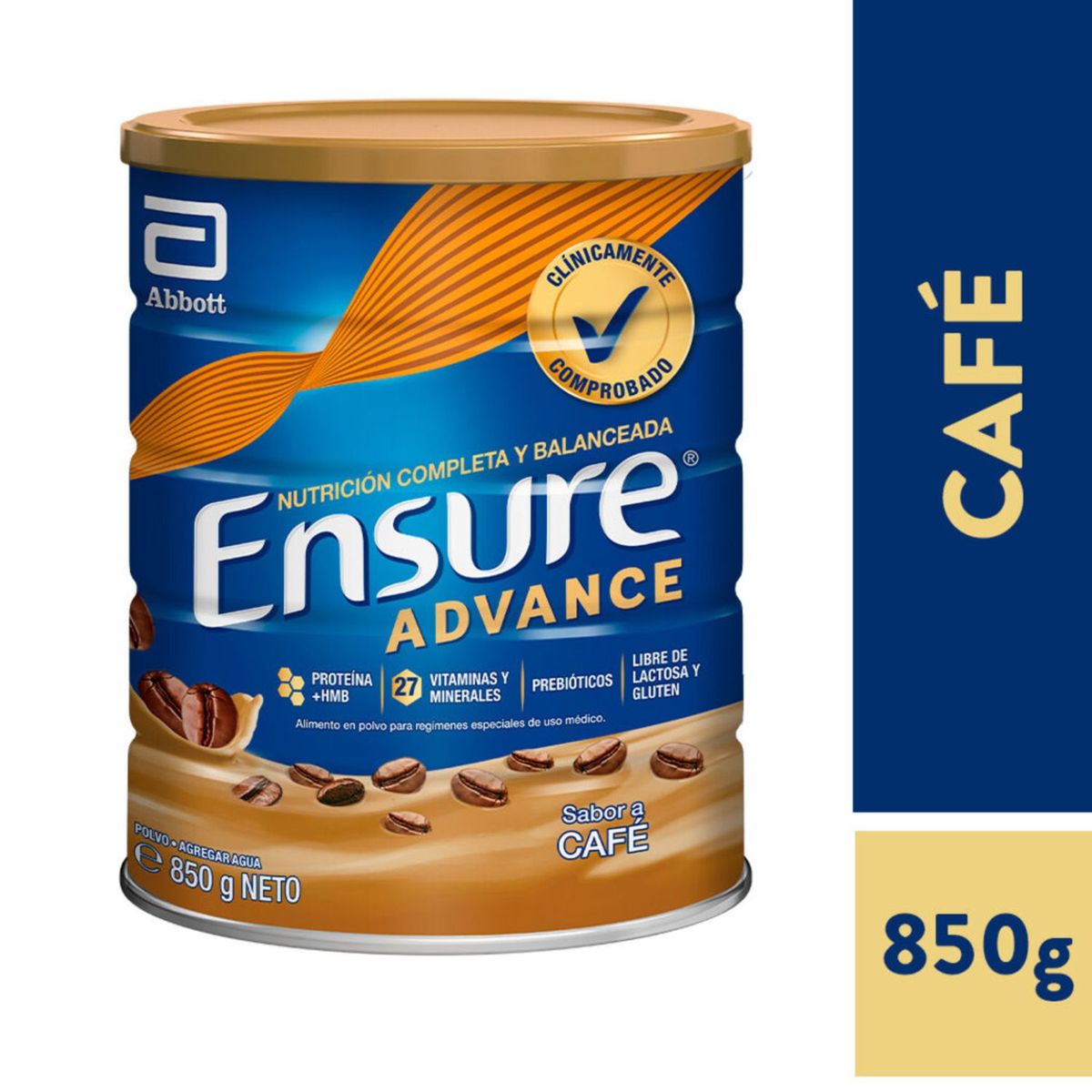 ENSURE ADVANCE - Alimento Nutricional en Polvo Ensure Advance Sabor Café 850 g