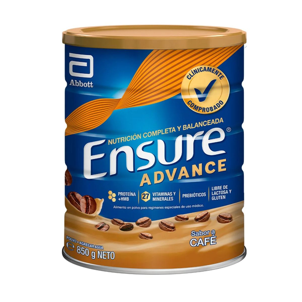  - Alimento Nutricional en Polvo Ensure Advance Sabor Café 850 g