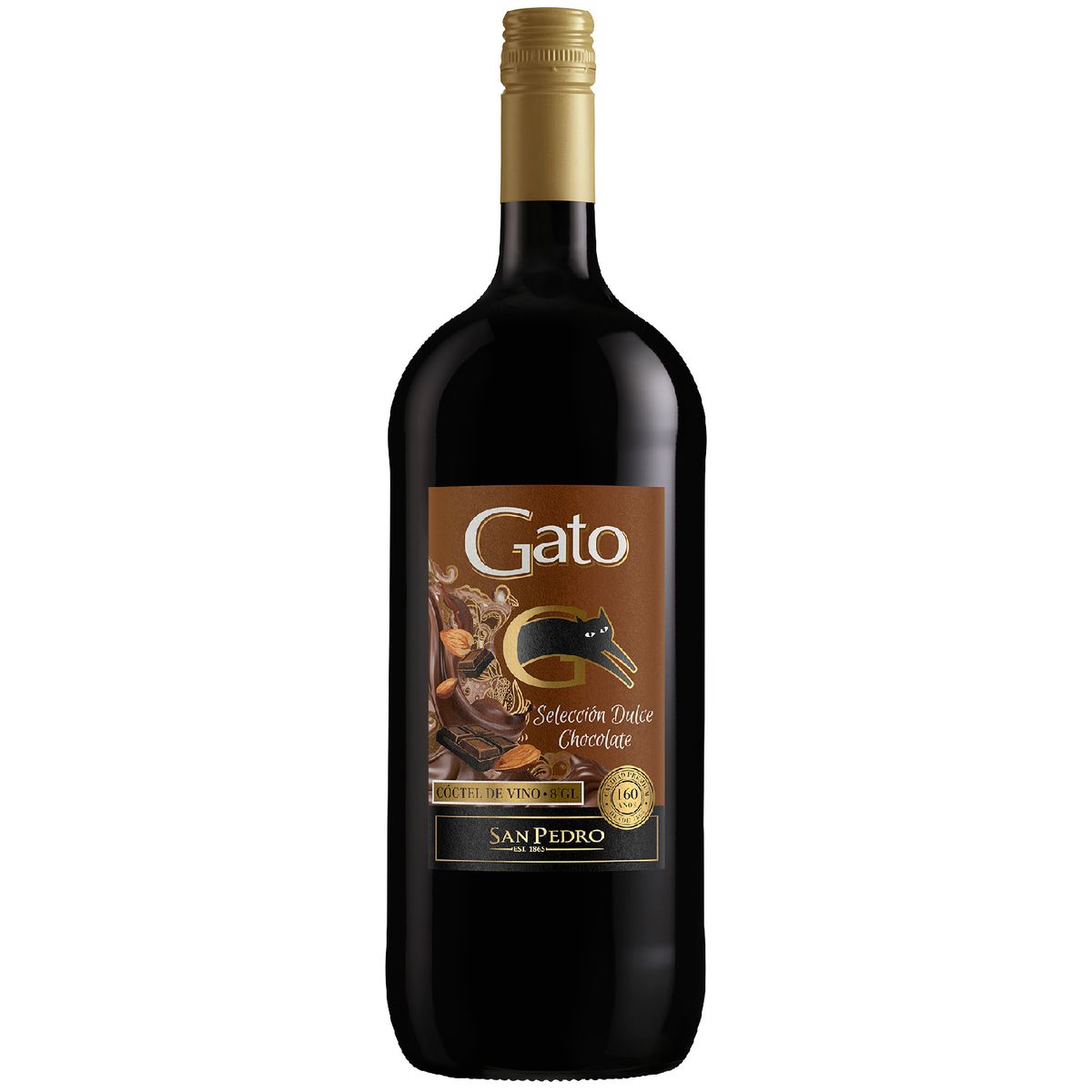 GATO - Cóctel de Vino Dulce Chocolate 8° 1.5 L