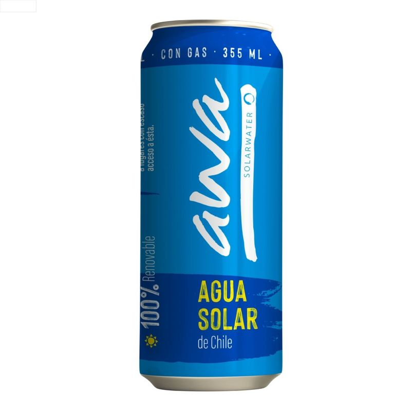 AWA SOLAR - Agua con Gas Solarwater Lata Awa Solar 355 ml