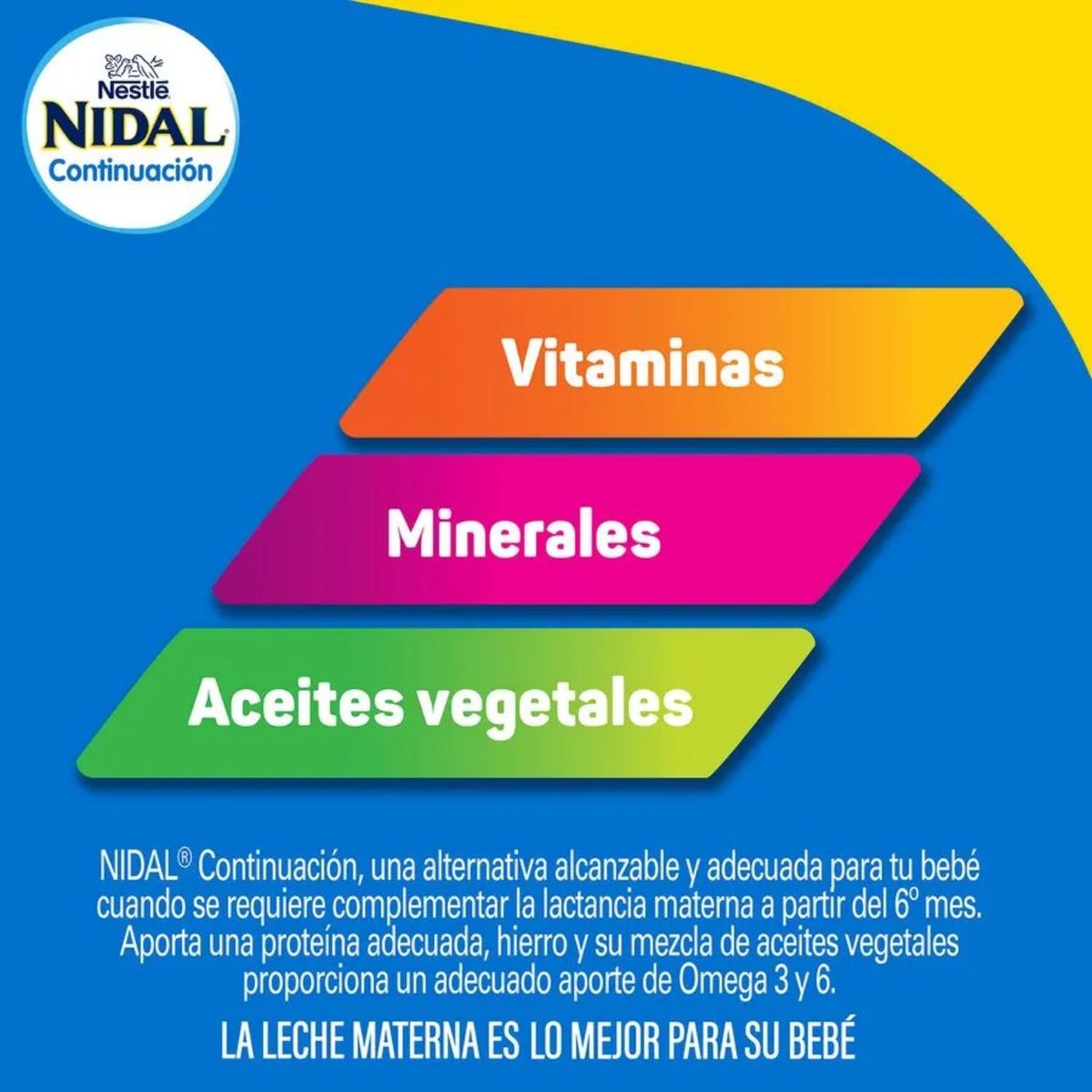 NIDAL - Fórmula Láctea Infantil Nidal Continuación 6+ Meses 800 g
