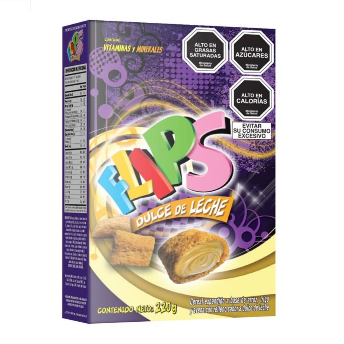 FLIPS - Cereal Flips Dulce de Leche 220 g