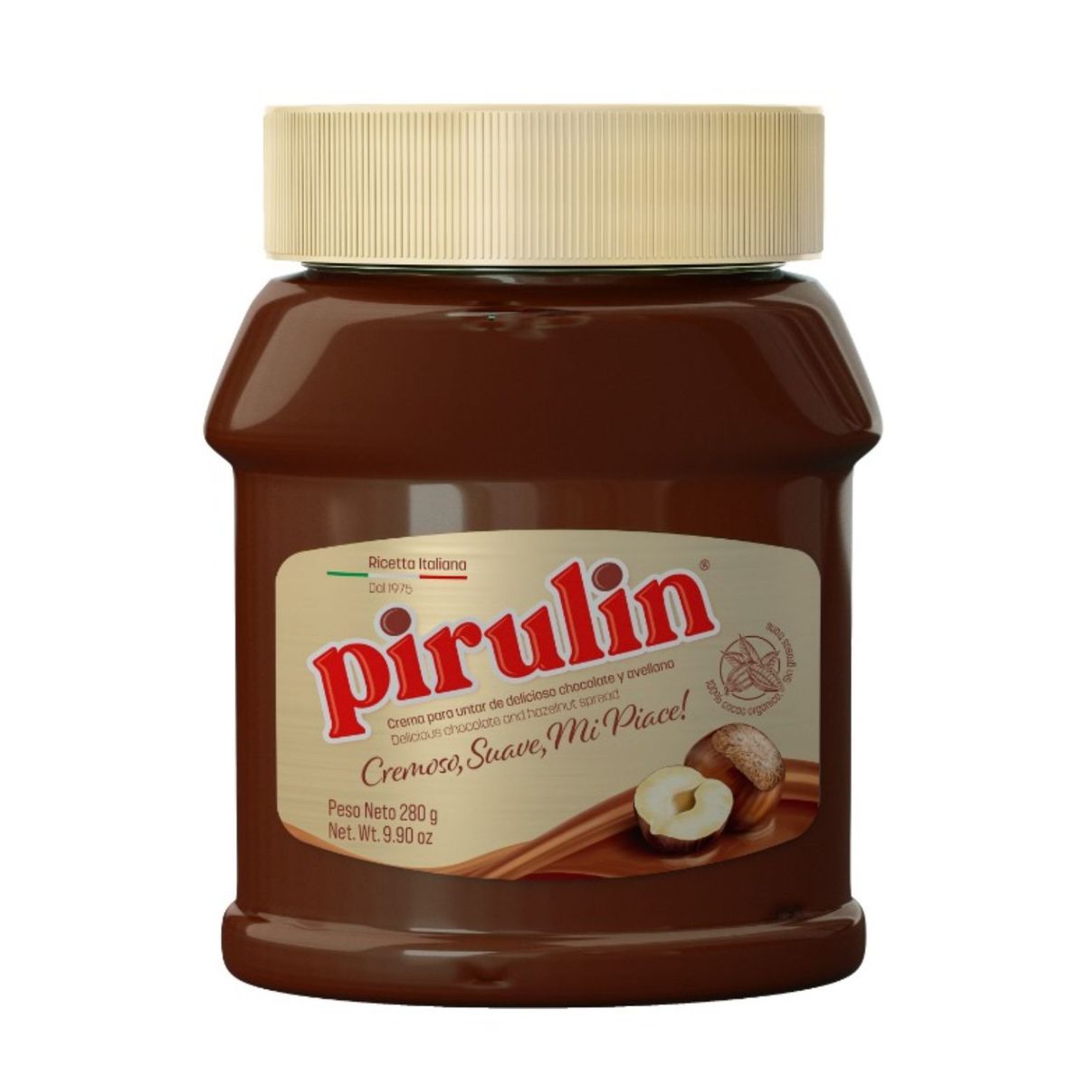 PIRULIN - Crema Untable de Chocolate y Avellanas Spread Pirulin 280 g