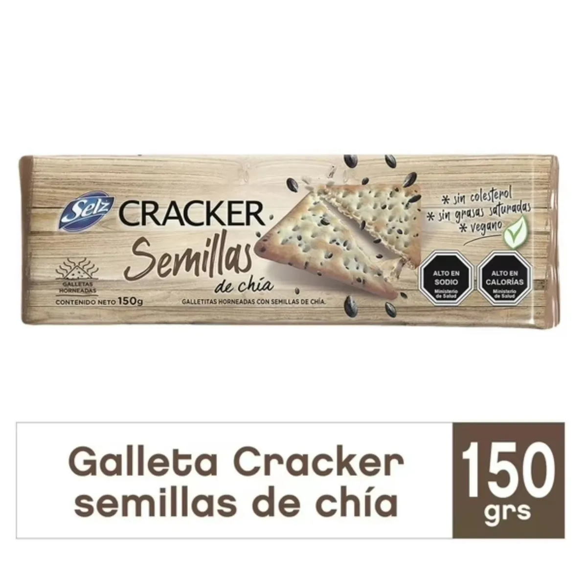 SELZ - Galletas Cracker con Semillas de Chía Selz 150 g