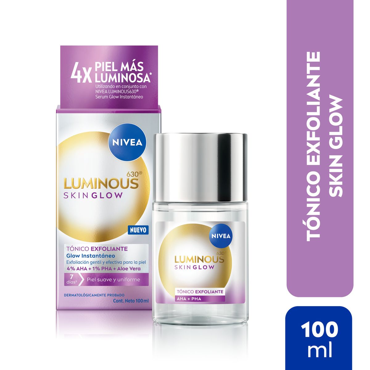 NIVEA - Tónico Exofoliante Facial Nivea Luminous Skin Glow 100 ml