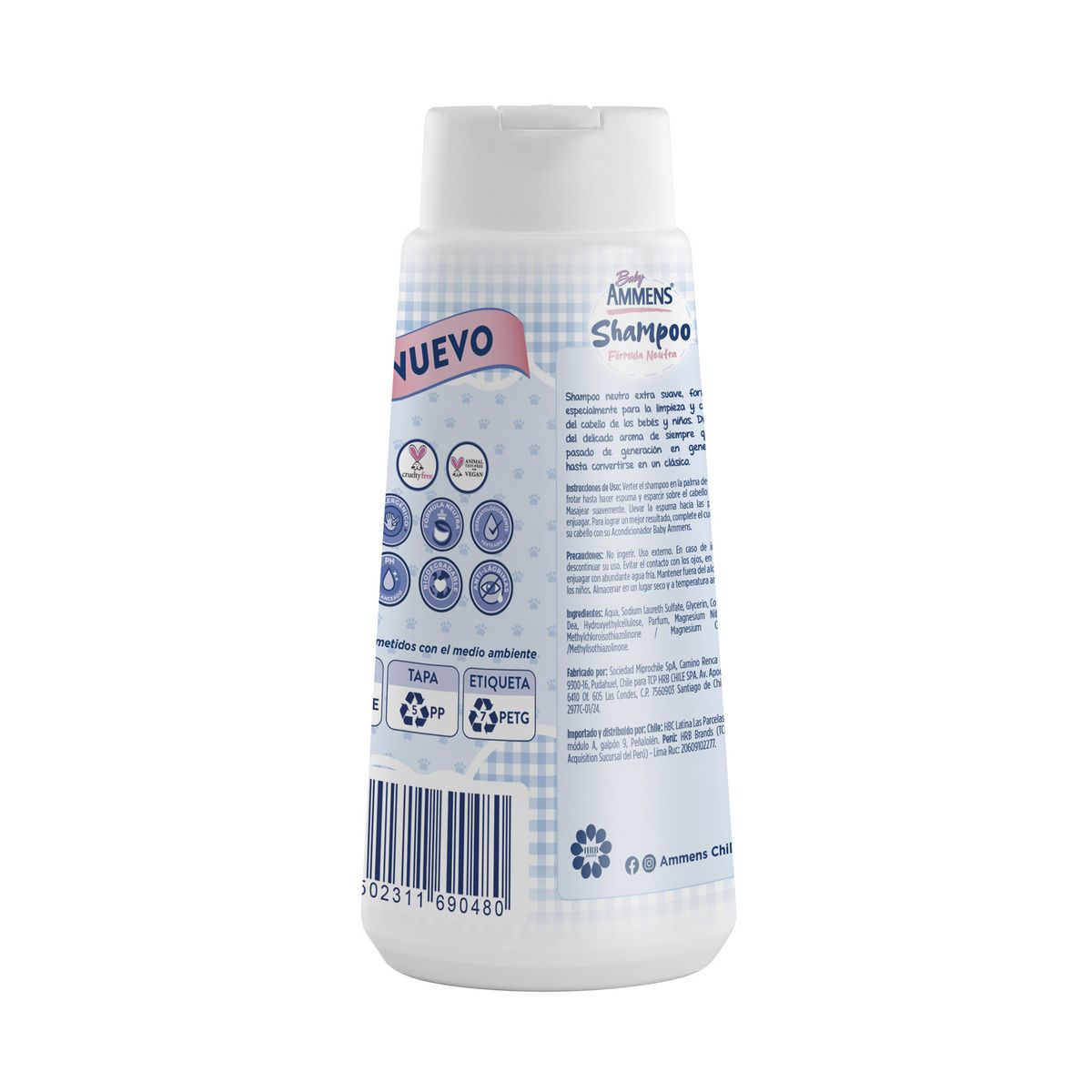 AMMENS - Shampoo Ammens Baby Botella 400 ml