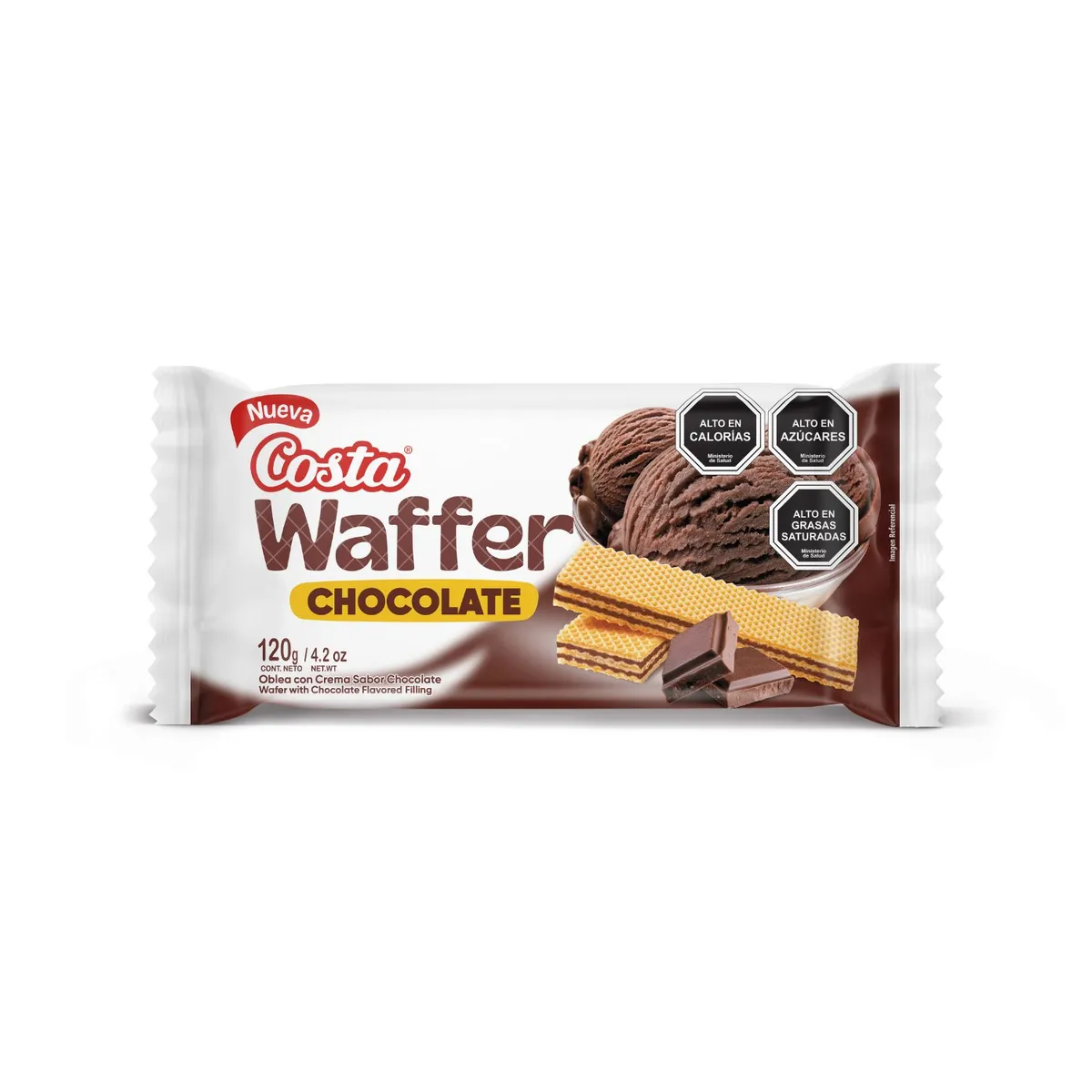 COSTA - Galletas Oblea Costa Waffer Chocolate 120 gr
