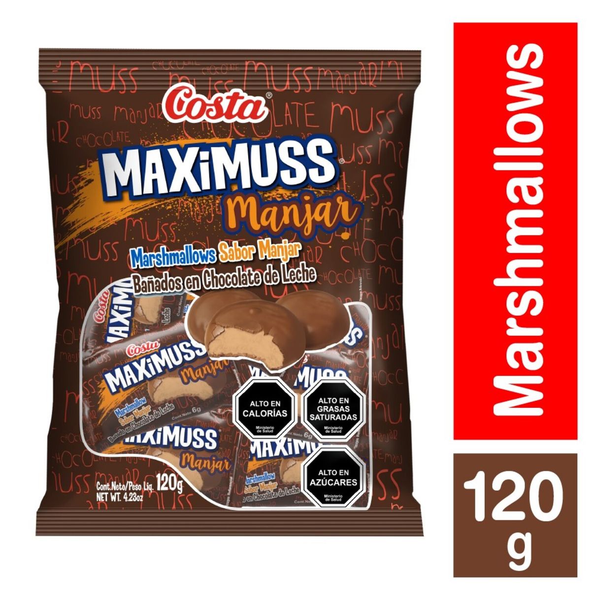 COSTA - Marshmallows Maximuss Manjar Ambrosoli 120 gr