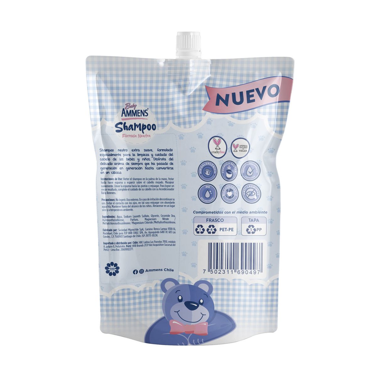 AMMENS - Shampoo Ammens Baby Doypack 750 ml