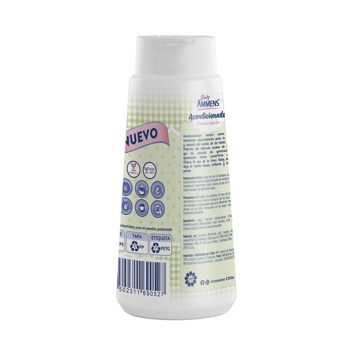 AMMENS - Acondicionador Ammens Baby Botella 400 ml