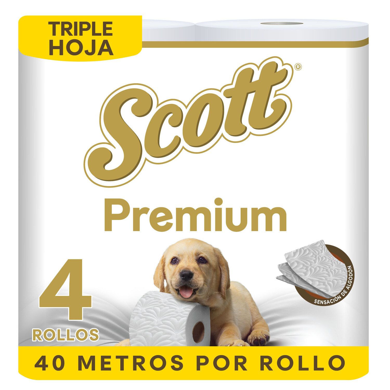 Papel Higienico Scott Premium Triple Hoja 4 x 40 mts | Tottus Chile